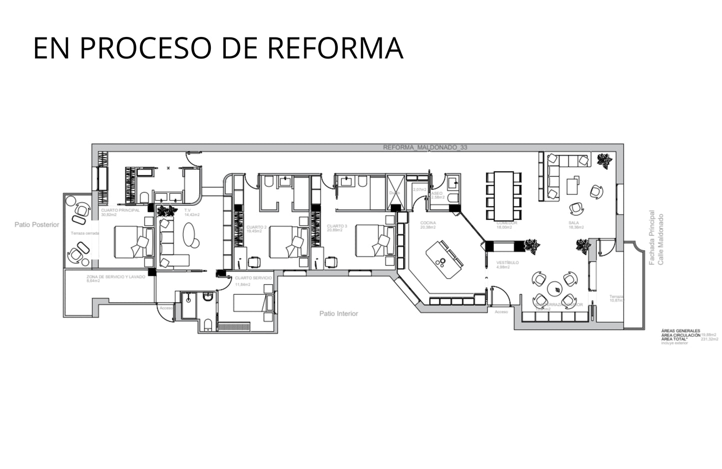 PISO EN SALAMANCA CALLE MALDONADO - 287 m2